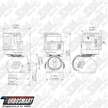 Turbosmart GenV Electronic PowerGate60 External Wastegate TS-0555-1502