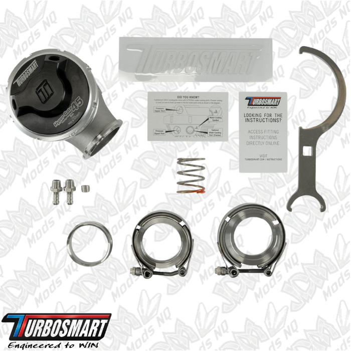 Turbosmart GenV HyperGate45CG ‘Compressed Gas’ 5psi External Wastegate (Black)