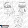 Turbosmart GenV ProGate50 14psi External Wastegate (Red) TS-0554-1014