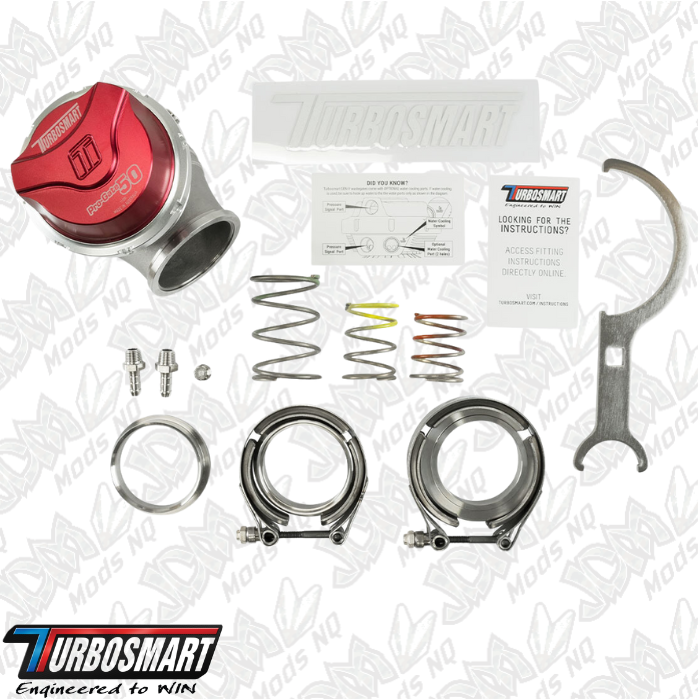 Turbosmart GenV ProGate50 14psi External Wastegate (Red) TS-0554-1014