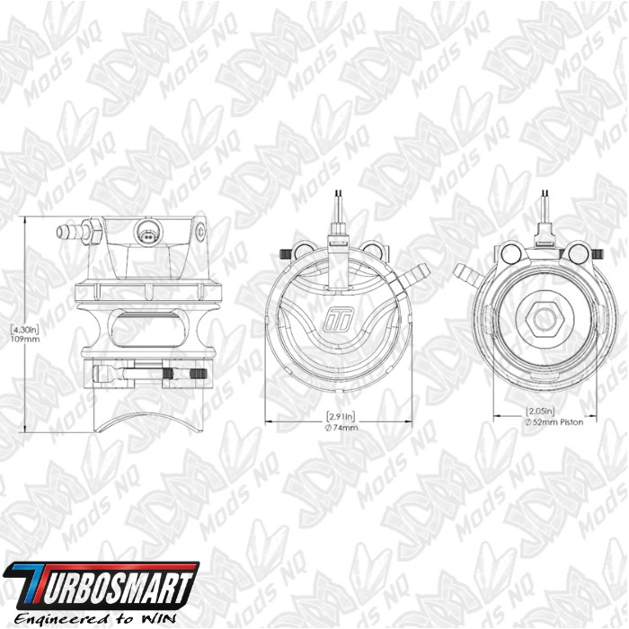 Turbosmart GenV RacePort EM Valve (Female Flange) – Sleeper TS-0224-1145