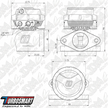 Turbosmart GenV UltraGate38 7psi External Wastegate (Red) TS-0551-1014