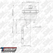 Turbosmart IWG75 Wastegate Actuator Suit Garrett GTX28R SR20 7PSI TS-0625-4072