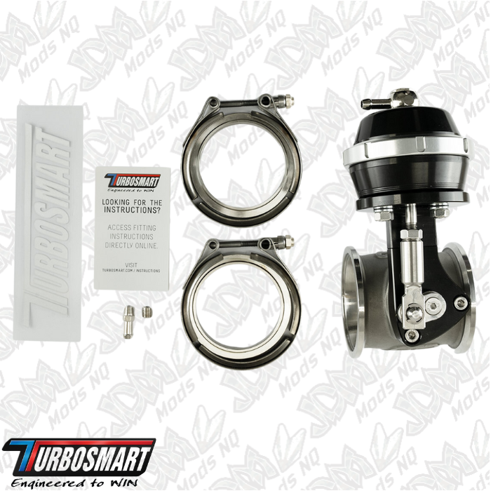 Turbosmart Pneumatic StraightGate50 (Vacuum-Based) 6 InHg External Wastegate (Black) TS-0565-1212