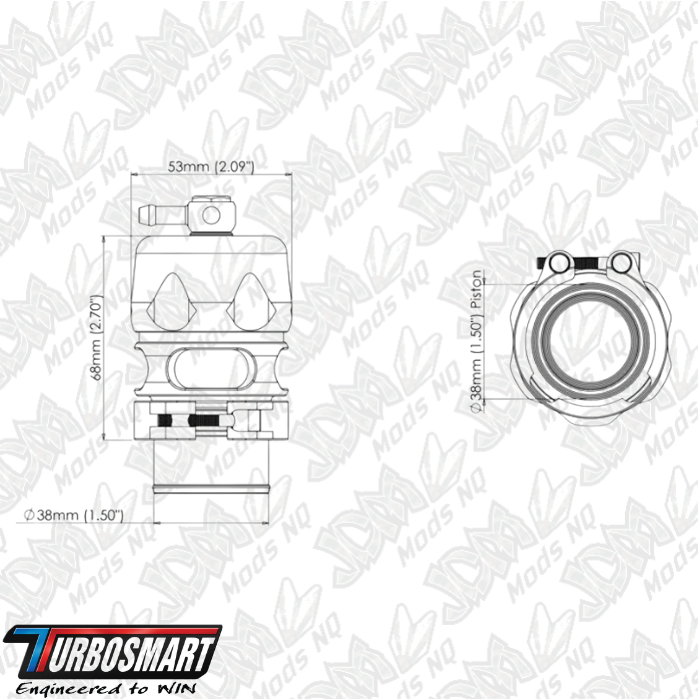 Turbosmart Vee Port Pro – Black