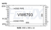 Volkswagen Beetle Radiator — VW6793-PA32AM — manufacturer main image