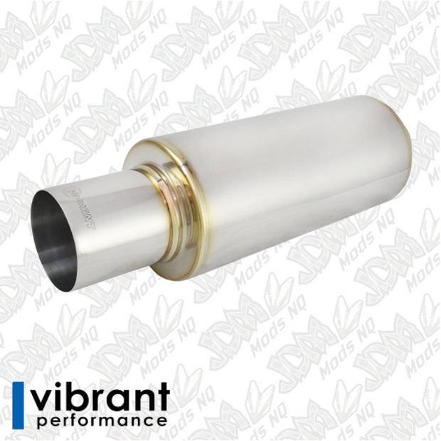 Vibrant Performance TPV Universal Muffler - Straight Tip 3" Inlet 21.25" Long