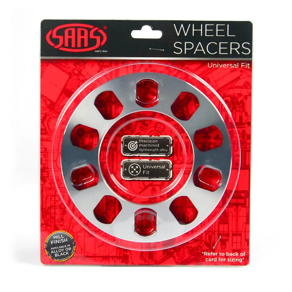 SAAS Wheel Spacer Pair Universal 5 Stud 8mm Small Diameter WS5008S - view 1