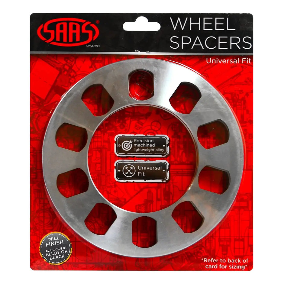 SAAS Wheel Spacer Pair Universal 5 Stud 12mm WS5012 - view 1