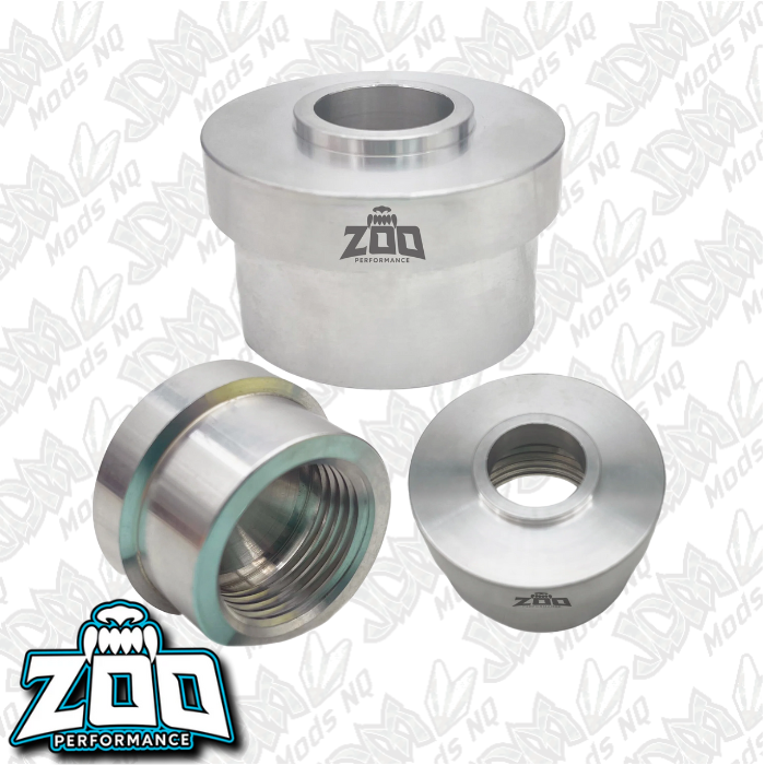 Zoo Performance -AN Weld on Female Bung - Aluminium (Circle Head)