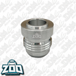Zoo Performance -AN Weld on Male Bung - Aluminium (Circle Head)
