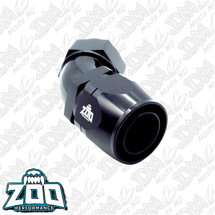 Zoo Performance 100 Series 45 Deg Hose Ends (Cutter)