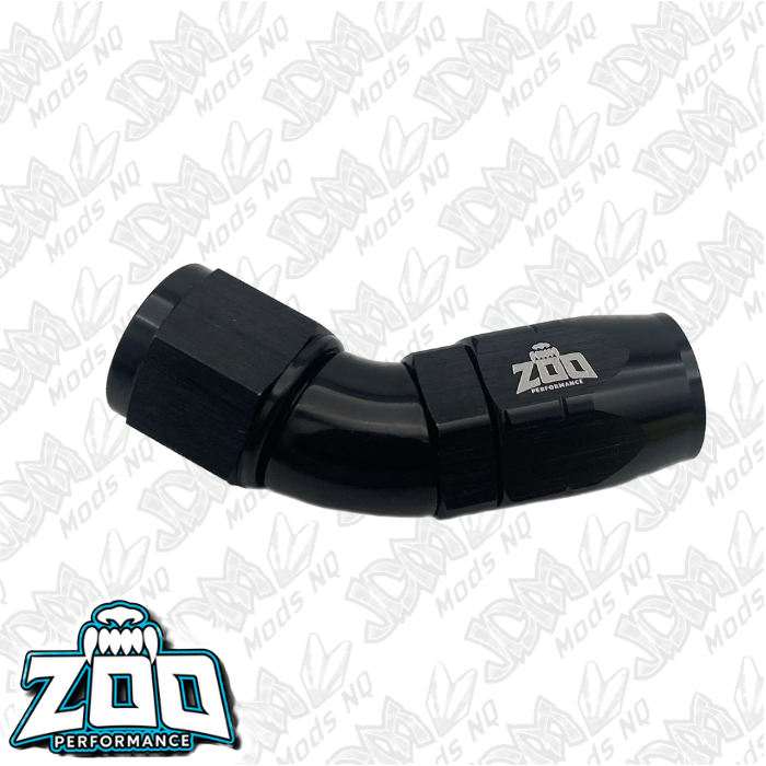 Zoo Performance 100 Series 45 Deg Hose Ends (Cutter)