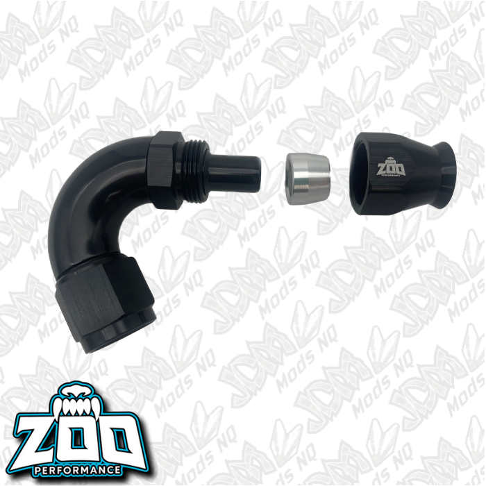 Zoo Performance 200 Series PTFE 120 Deg Hose Ends (Teflon)