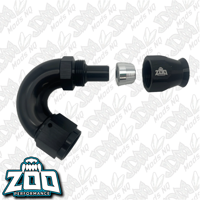 Zoo Performance 200 Series PTFE 150 Deg Hose Ends (Teflon)
