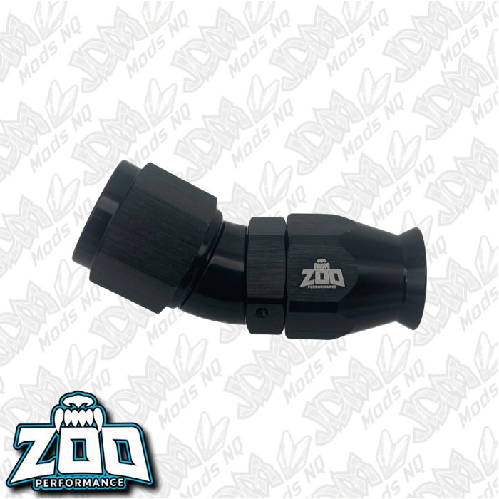 Zoo Performance 200 Series PTFE 30 Deg Hose Ends (Teflon)