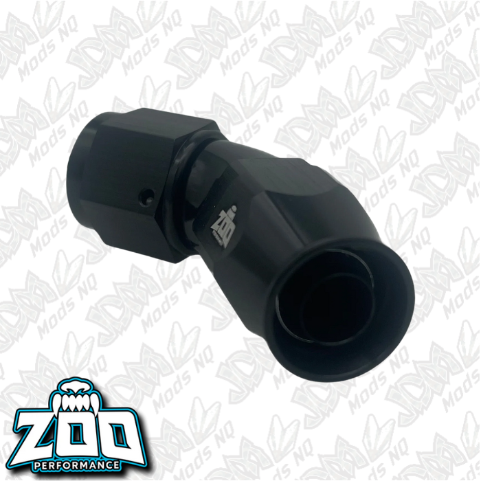 Zoo Performance 200 Series PTFE 45 Deg Hose Ends (Teflon)