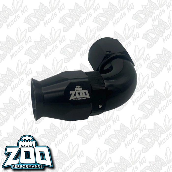 Zoo Performance 200 Series PTFE 90 Deg Hose Ends (Teflon)