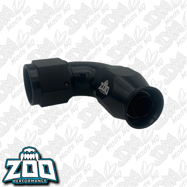 Zoo Performance 200 Series PTFE 90 Deg Hose Ends (Teflon)