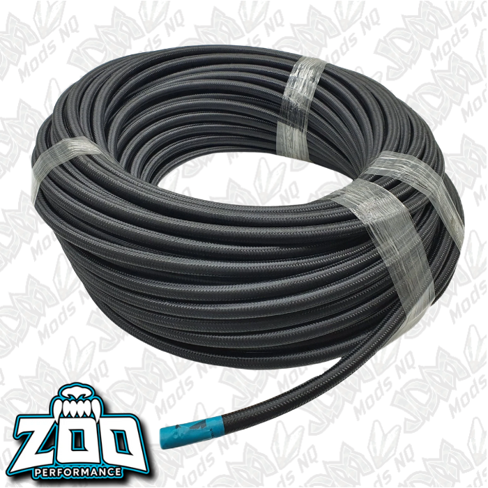Zoo Performance 200 Series PTFE (Teflon) Hose - Black Nylon Braided