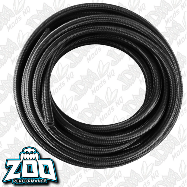 Zoo Performance 200 Series PTFE (Teflon) Hose - Black Stainless Steel Braid