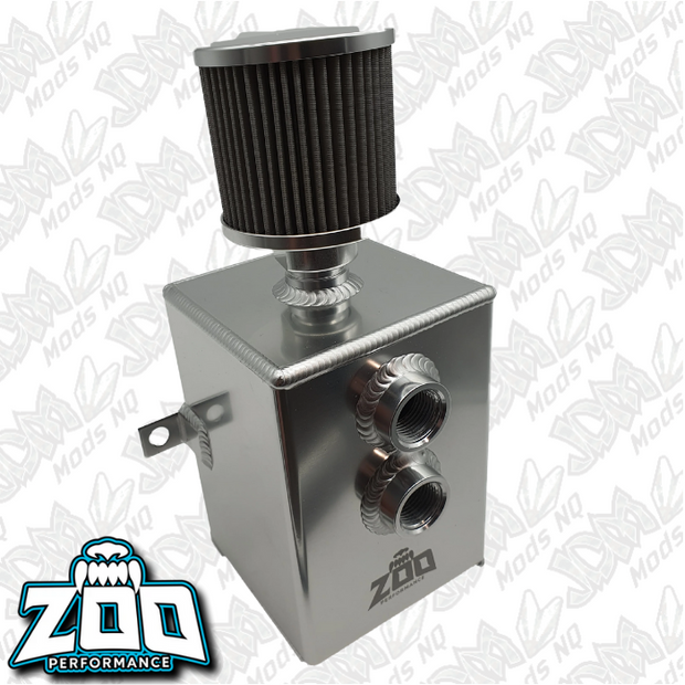 Zoo Performance 2 Litre Alloy Catch Can W/ Drain Polished