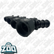 Zoo Performance 400 Series 45 Deg Hose Ends (Push Lock)