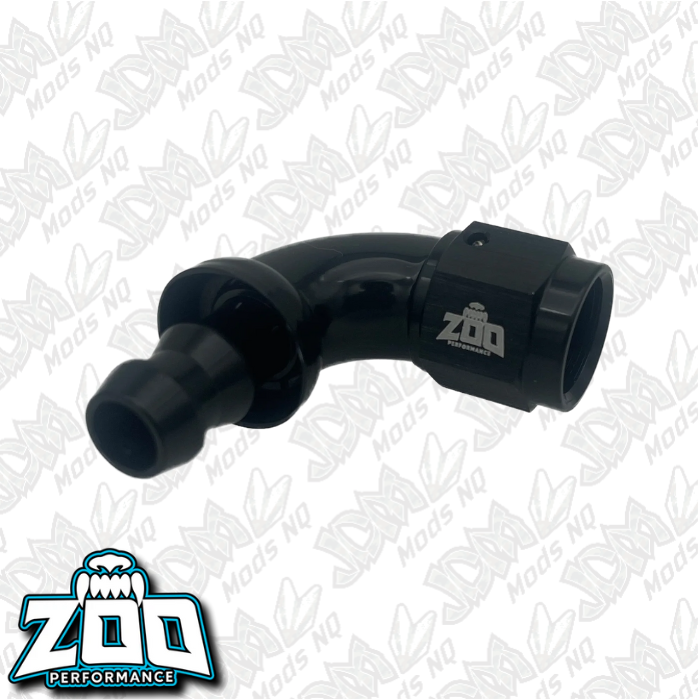 Zoo Performance 400 Series 90 Deg Hose Ends (Push Lock)