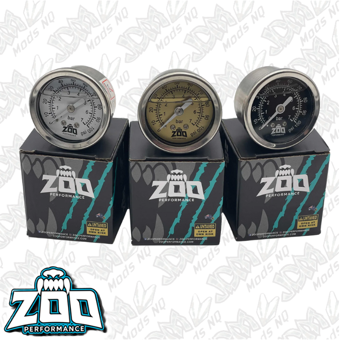 Zoo Performance Fuel Pressure Gauge - 100PSI