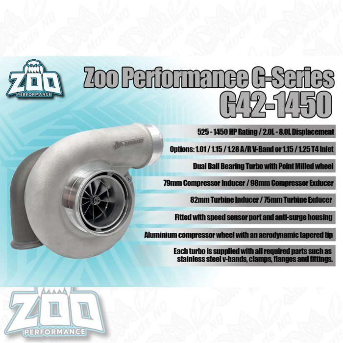 Zoo Performance G42-1450HP Series 79mm Turbo