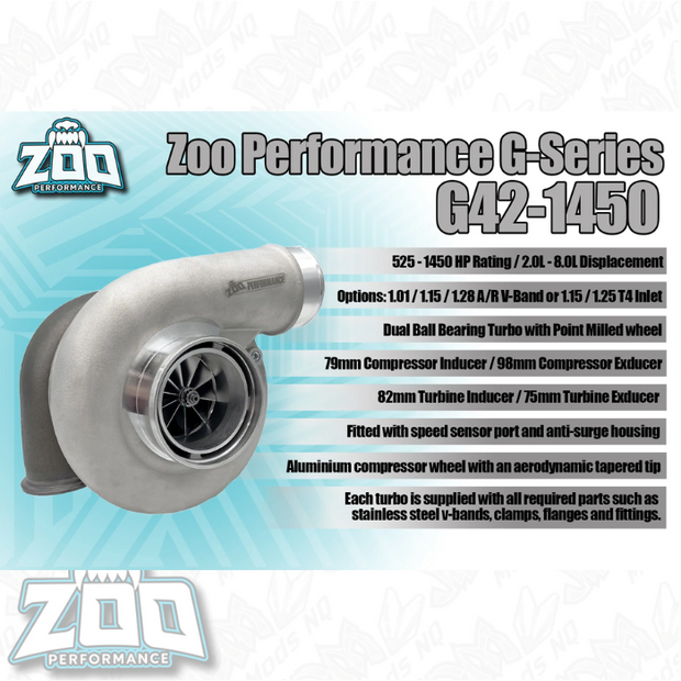 Zoo Performance G42-1450HP Series 79mm Turbo