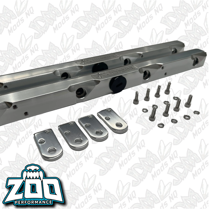 Zoo Performance LS2 Fuel Rails - Silver