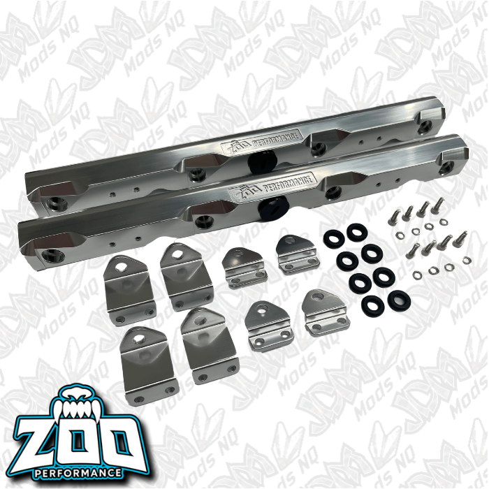 Zoo Performance LS3 Fuel Rails - Silver