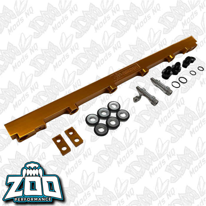 Zoo Performance Nissan RB25 Fuel Rail - Gold