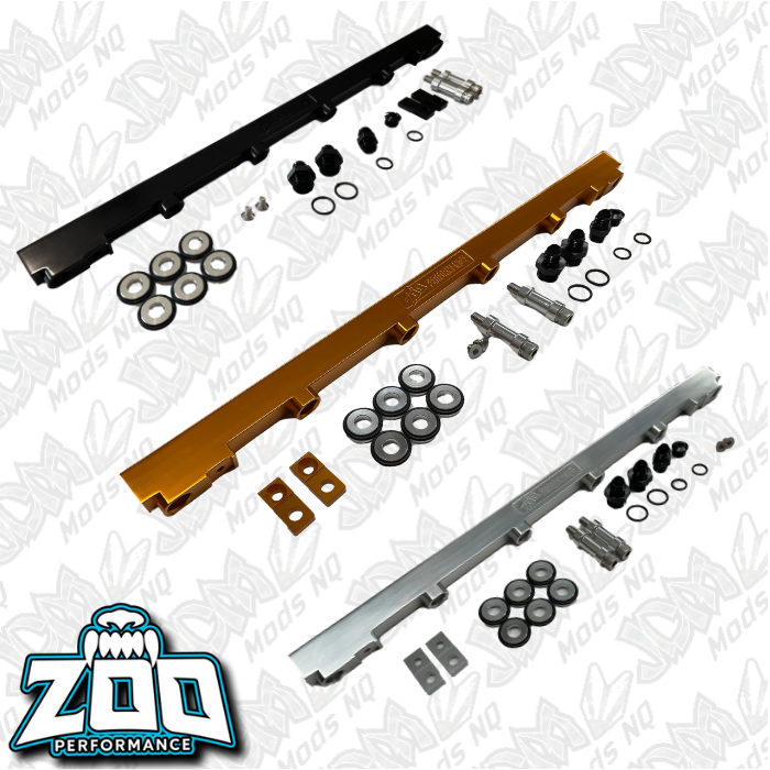 Zoo Performance Nissan RB25 Fuel Rail (Gold, Black, Silver)