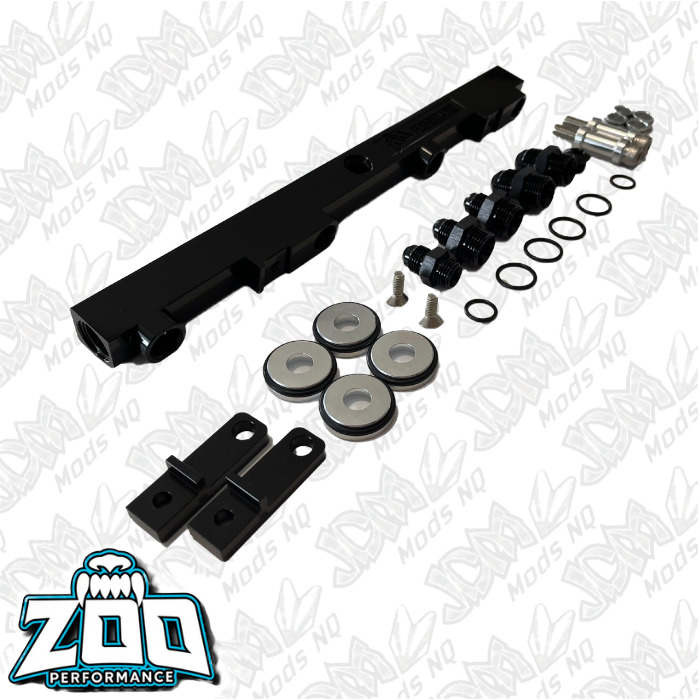 Zoo Performance Nissan SR20 Fuel Rail - Black