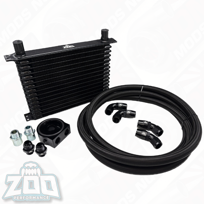 Zoo Performance RB Oil Cooler Kit - 15 Row