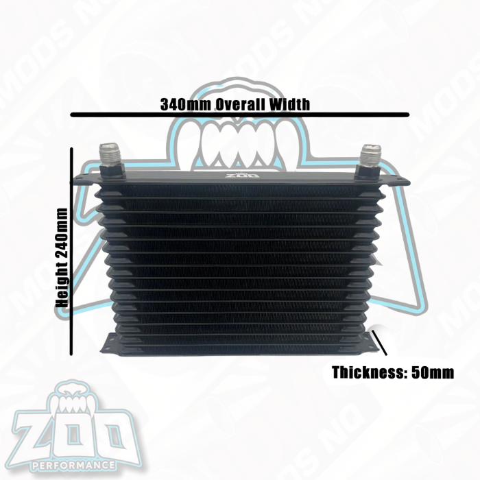 Zoo Performance RB Oil Cooler Kit - 15 Row