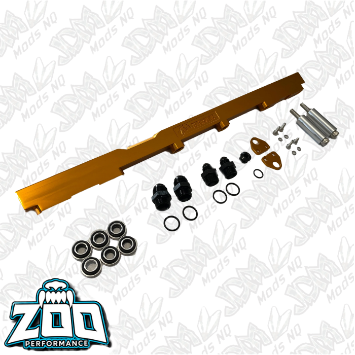 Zoo Performance Toyota 2JZ Fuel Rail - Gold