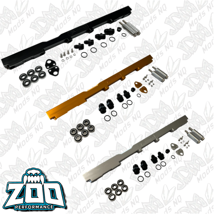 Zoo Performance Toyota 2JZ Fuel Rail (Gold, Black, Silver)