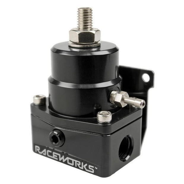Raceworks EFI Adjustable FPR Fuel Pressure Regulator 3x AN-6 ORB Ports FPR-501BK