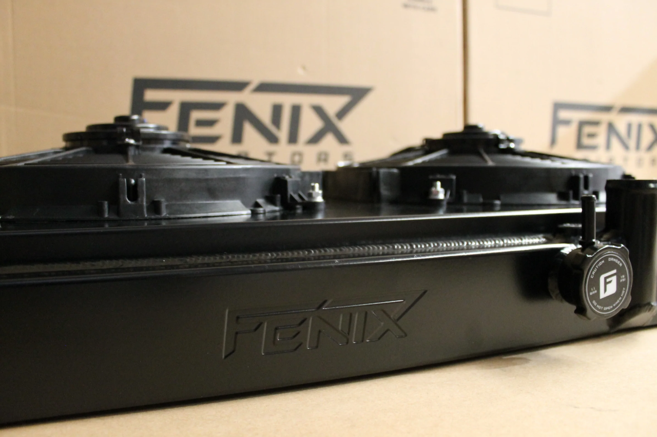 Toyota JZX100/110 Mk II JZX100 Cresta/Chaser Full Alloy Radiator & Fan Shroud Kit - Black