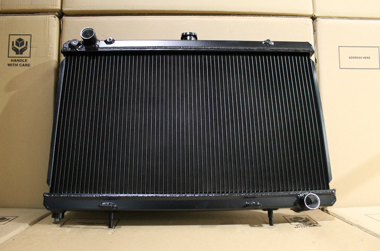 Nissan S13 Silvia / 180SX SR20DET Full Alloy Performance Radiator & Fan Shroud Kit GEN II - Black