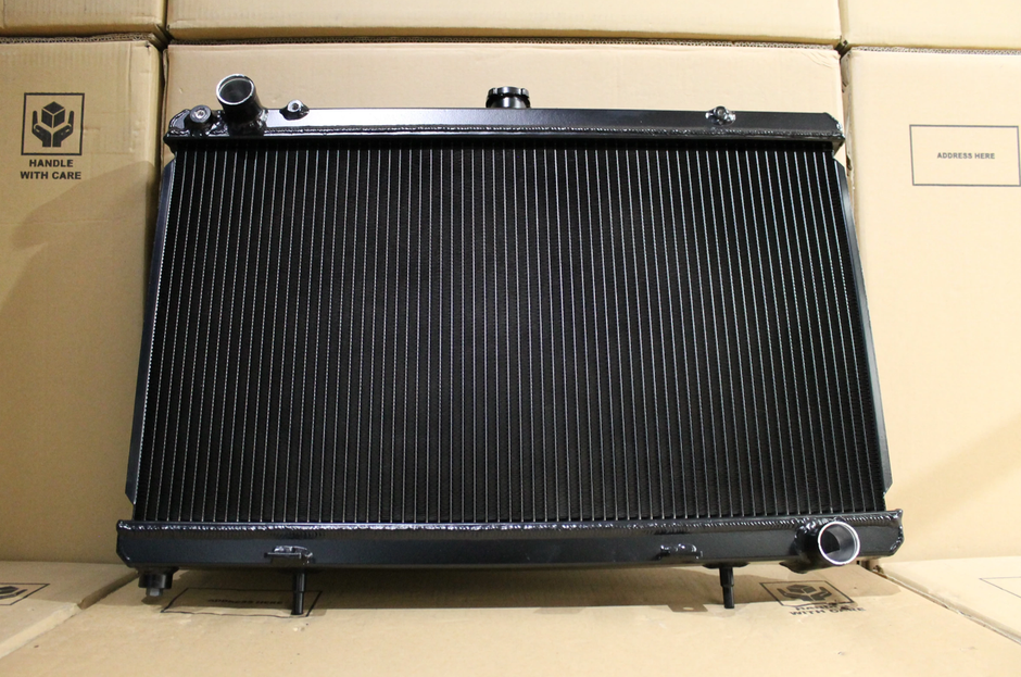 Nissan S13 Silvia / 180SX SR20DET Full Alloy Performance Radiator & Fan Shroud Kit GEN II - Black