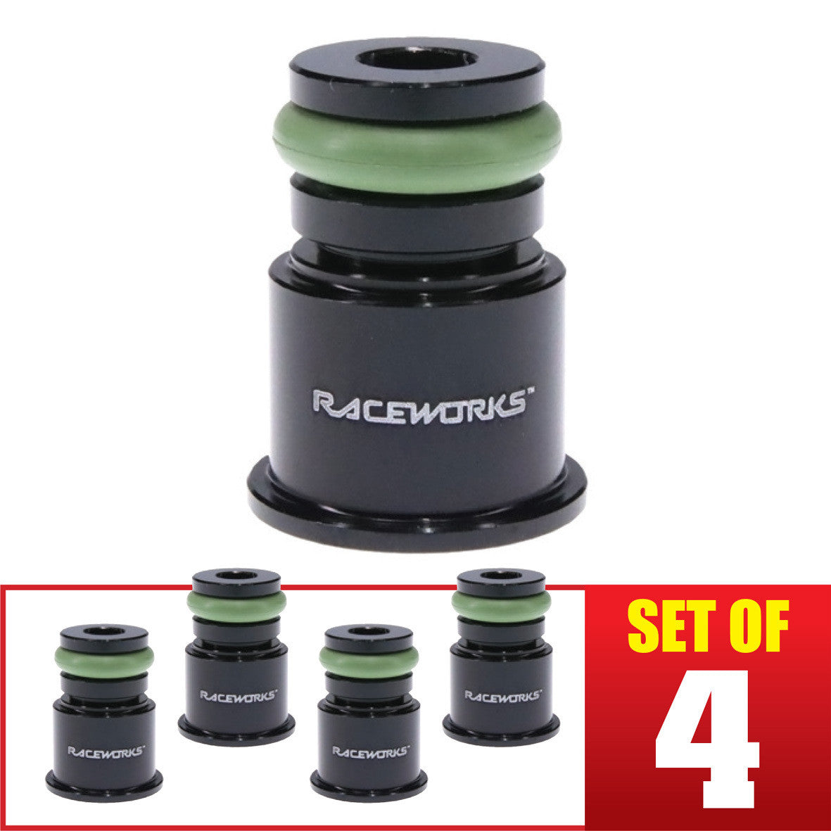 Raceworks 4pk Injector Extension 3/4 to Full Length 14mm-14mm