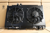 Toyota JZX100/110 Mk II JZX100 Cresta/Chaser Full Alloy Radiator & Fan Shroud Kit - Black