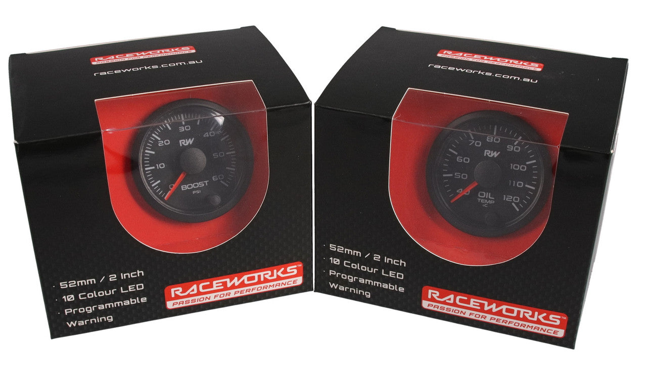RACEWORKS 52MM ELECTRONIC FUEL LEVEL GAUGE KIT