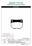Project-MU HyperCarbon R236 HC-EP Rear Brake Pads for (01-07 WRX/Skyline GTS-T)