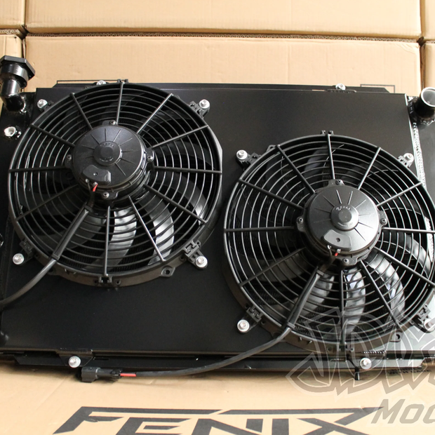 Alloy Radiator & Twin SPAL 12" Fan Shroud for Holden WB Statesman V8