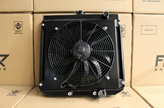 Ford ZC-ZD Fairlane & XR-XY Falcon Windsor V8 Full Alloy Radiator, Custom Shroud & 16